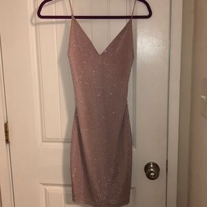 Lovely Day Baby Pink Shimmer Dress (M)